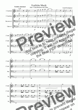 page one of Festliche Musik