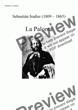page one of La Paloma