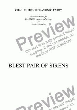 page one of BLEST PAIR OF SIRENS