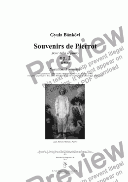 page one of Souvenirs de Pierrot op. 2