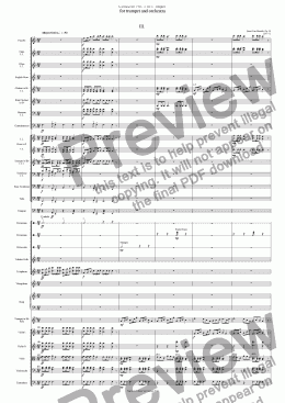 page one of Concerto No. 1 in F major for trumpet and orchestra, Op. 55 - III Allegro festivo
