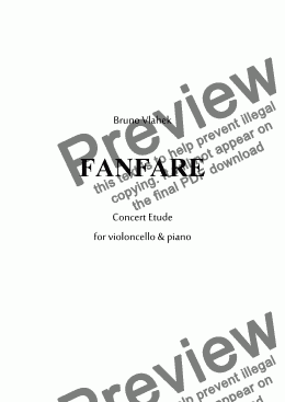 page one of Fanfare