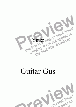 page one of Guitar Gus