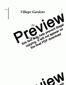page one of Village Gardens