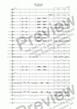 page one of Hebrew Slave Chorus For Concert Band