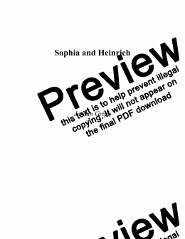 page one of Sophia and Heinrich