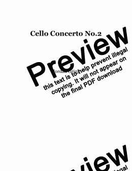 page one of Cello Concerto No.2