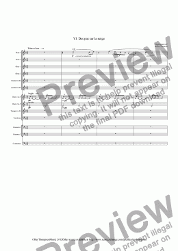 page one of Piano Preludes Bk.1: VI. Des pas sur la neige