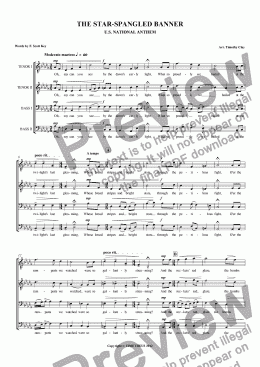 page one of THE STAR-SPANGLED BANNER