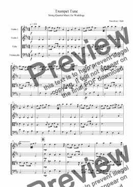 page one of PurcellTrumpet Tune