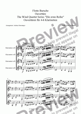 page one of Overture, Flotte Bursch