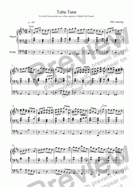 page one of Tuba Tune