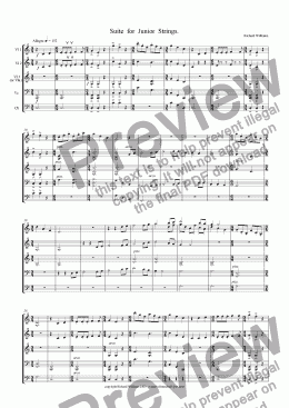 page one of Suite  for  Junior  Strings.
