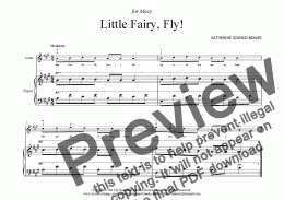 page one of Little Fairy, Fly! (beginning violin solo)