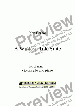 page one of A Winter's Tale Suite