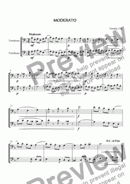 page one of Moderato