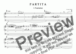 page one of PARTITA for organ