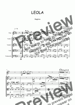 page one of Joplin-Suite - LEOLA