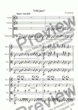 page one of "Old jazz"