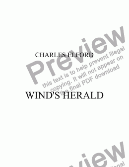 page one of WIND'S HERALD