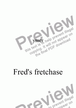 page one of Fred’s fretchase