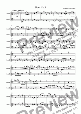 page one of Mazas Duet for 2 Violas Op.38 No.3