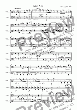 page one of Mazas Duet for 2 Violas Op.38 No.5