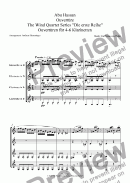 page one of Overture, Abu Hassan