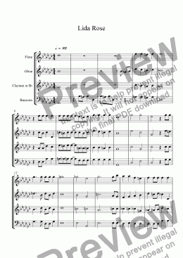 page one of Lida Rose Tenor 1