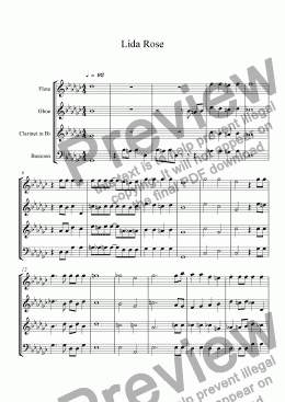 page one of Lida Rose Tenor 2