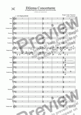page one of Dilema Concertante