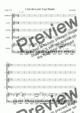 page one of 03 Israel in the Wilderness - choral score