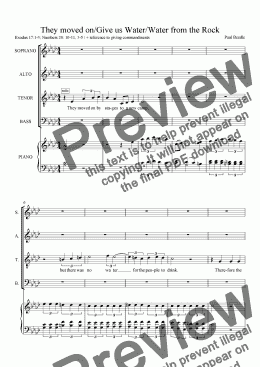 page one of 05 Israel in the Wilderness - choral score