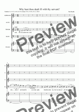 page one of 06 Israel in the Wilderness - choral score