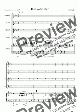 page one of 07 Israel in the Wilderness - choral score