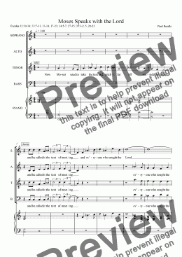 page one of 09 Israel in the Wilderness - choral score