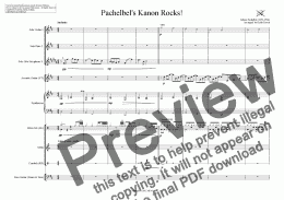 page one of Pachelbel’s Kanon Rocks!  Mixed Ensemble
