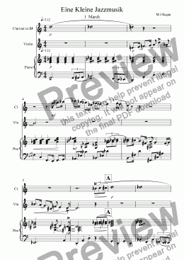 page one of Eine Kleine Jazzmusik
