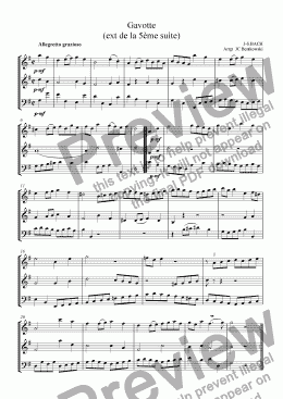 page one of Gavotte (ext de la 5ème suite)