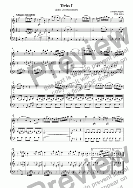 page one of Trio I (Haydn)