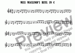 page one of Miss MacLeod's Reel in C