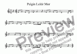 page one of Peigin Leitir Mor
