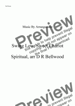 page one of Swing Low, Sweet Chariot
