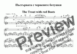 page one of "Ghost from the Viennese Forest" - 6 comments for piano - The Trout with red Boots