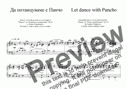 page one of "Ghost from the Viennese Forest" - 6 comments for piano - Let dance with Pancho