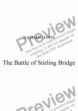 page one of The Battle of Stirling Bridge