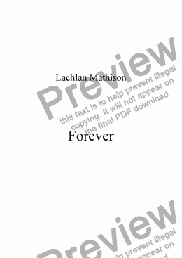 page one of Forever