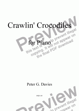 page one of Crawlin' Crocodiles