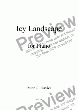 page one of Icy Landscape