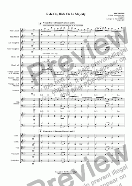 page one of Ride On, Ride On In Majesty -Mixed Ensemble